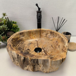Раковина из окаменелого дерева OD-62104 49*42*15 0088