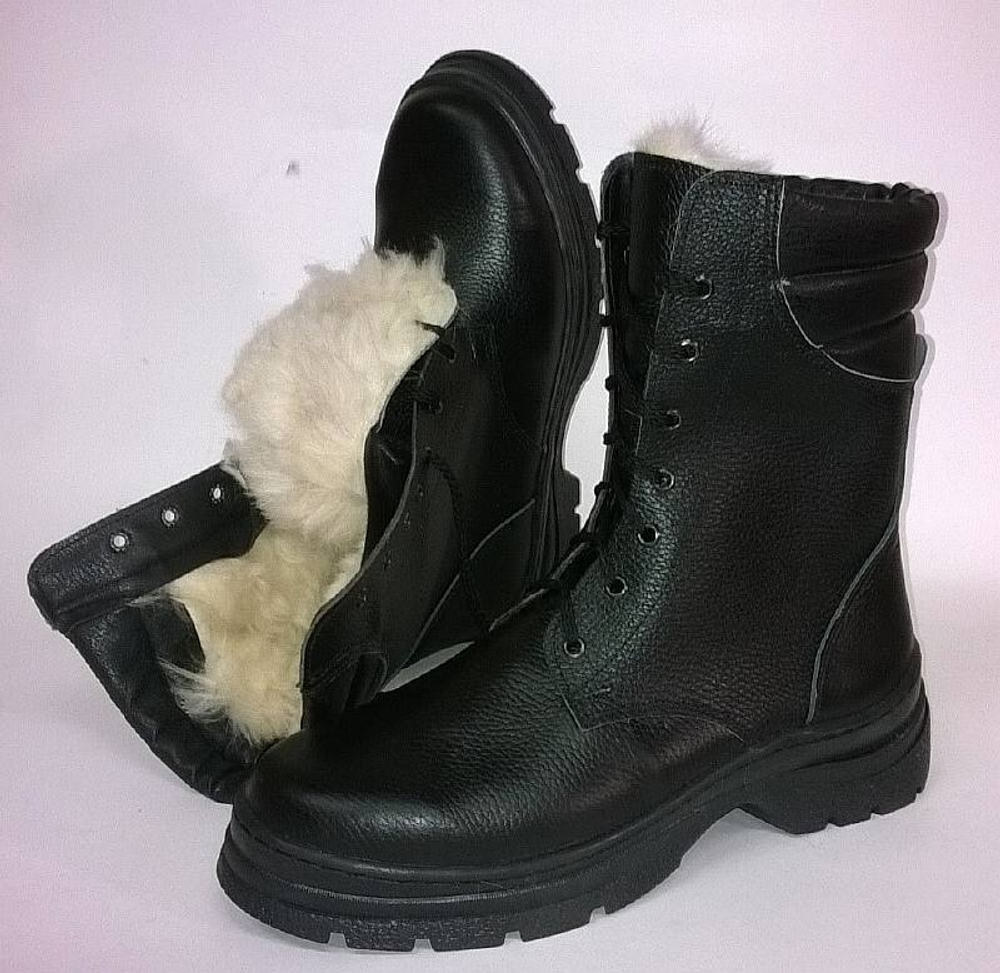 Берцы зимние ОМОН натуральный мех (АКЦИЯ)