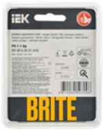 BRITE Рамка 1-местная РУ-1-1-Бр металл латунь RE IEK