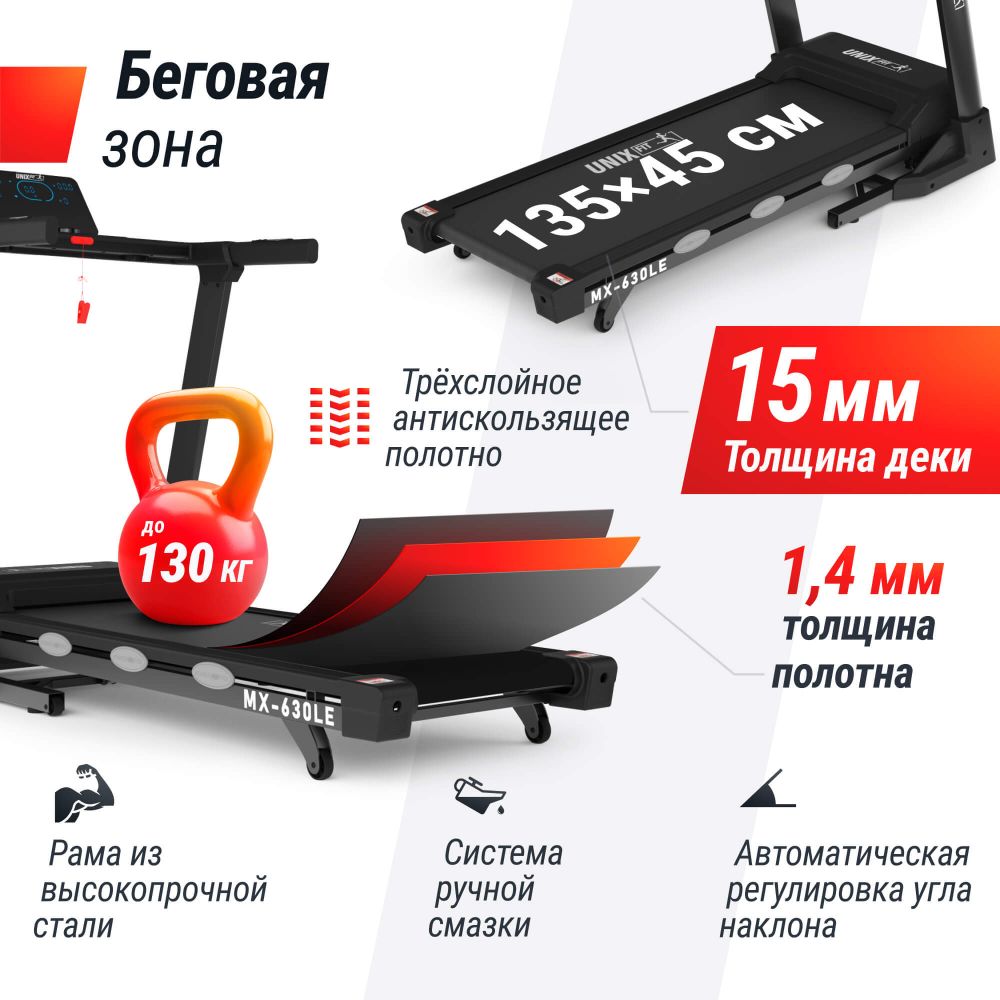 Беговая дорожка UNIX Fit MX-630LE