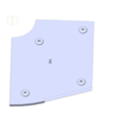 Бронелист торцевой правый (204) К160 М038 R (24488)