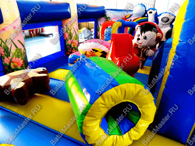 Надувной батут "Белый мишка" 7*5*2.7 м