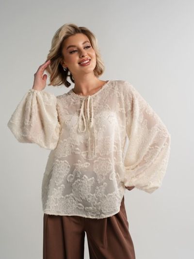 Блуза Воздушная мелодия (молочная) Б15140-7М LT Collection