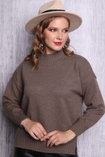 Свитер "Личный мотив" (шоколад) Elza (Акция)