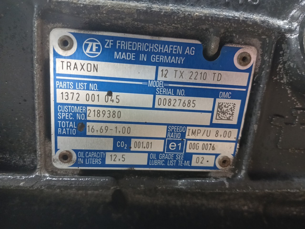 АКПП ZF 12TX2210TD TRAXON 2019г.