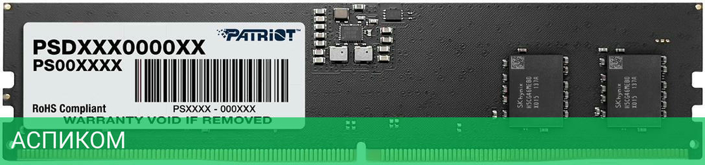 Оперативная память Patriot Signature Line 16GB DDR5 (PSD516G560081)