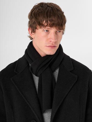 Черное шерстяное пальто HEATHEN