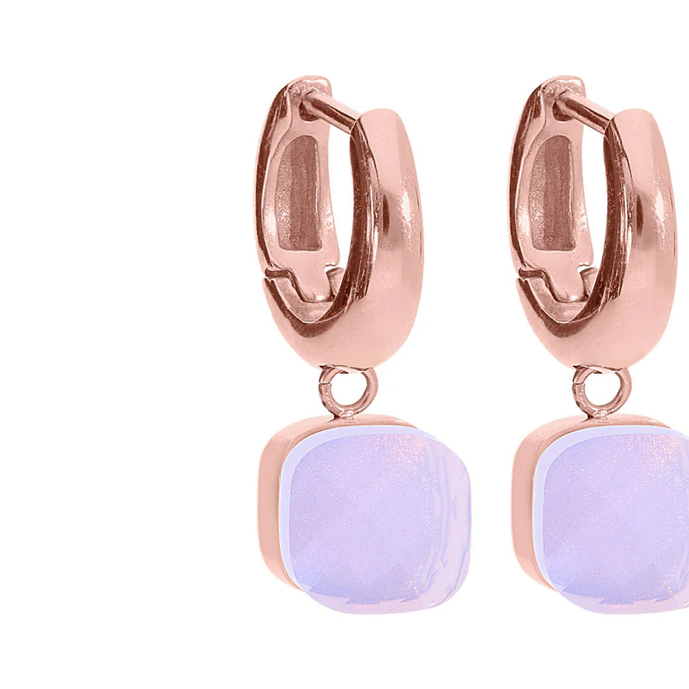 Серьги Qudo Firenze Rose Water Opal 300314 R/RG