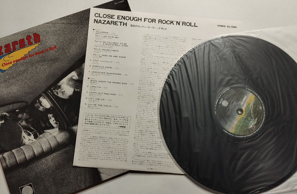 Винтажная виниловая пластинка LP Nazareth Close Enough For Rock N Roll (Japan 1976) (No Obi)