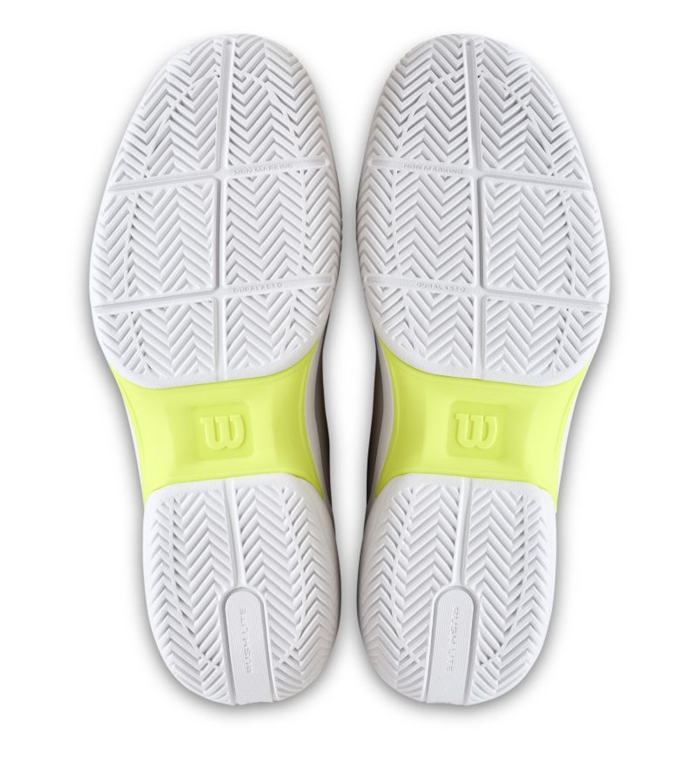 Мужские кроссовки теннисные Wilson Rush Lite 5 - white/black/infrared