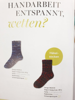Журнал Regia "Magazine 001 - Socks moments"на немецком языке, с русским переводом (вкладыш)