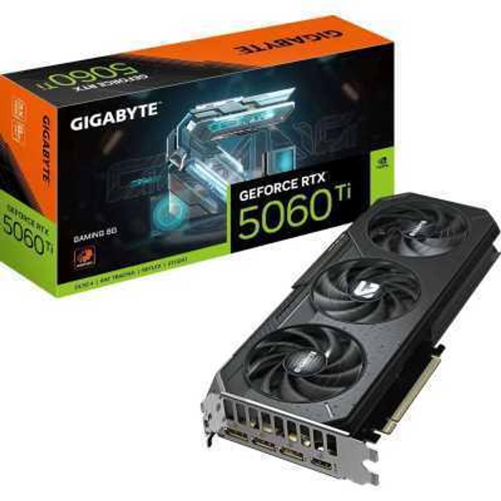 Видеокарта GigaByte nVidia GeForce RTX 5060 Ti 8Gb GV-N506TGAMING-8GD 1.0