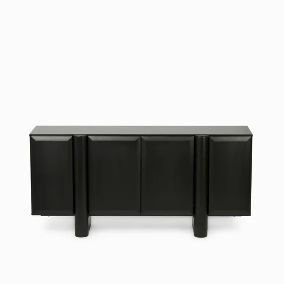 Комод Kode 160х70 см, черный, дуб, меламин