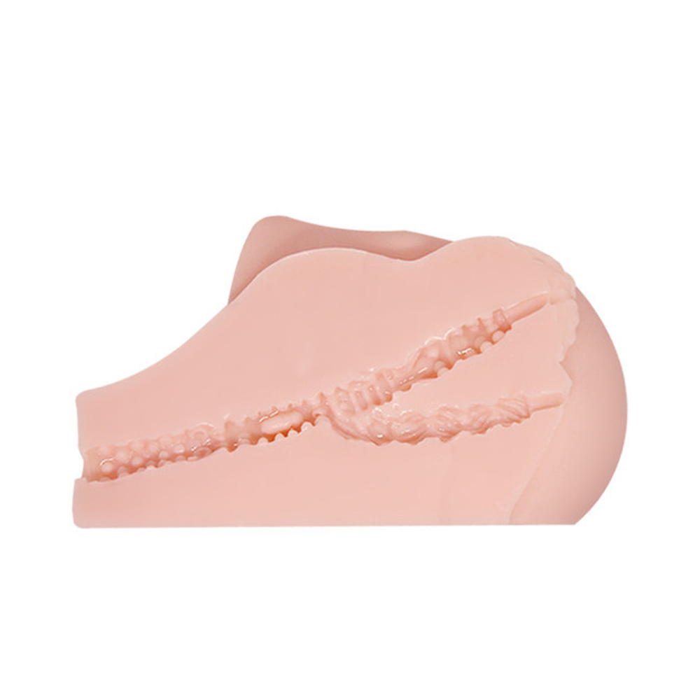 Мастурбатор вагина-анус с вибрацией Crazy Bull Vagina and Anal (Цвет: телесный)