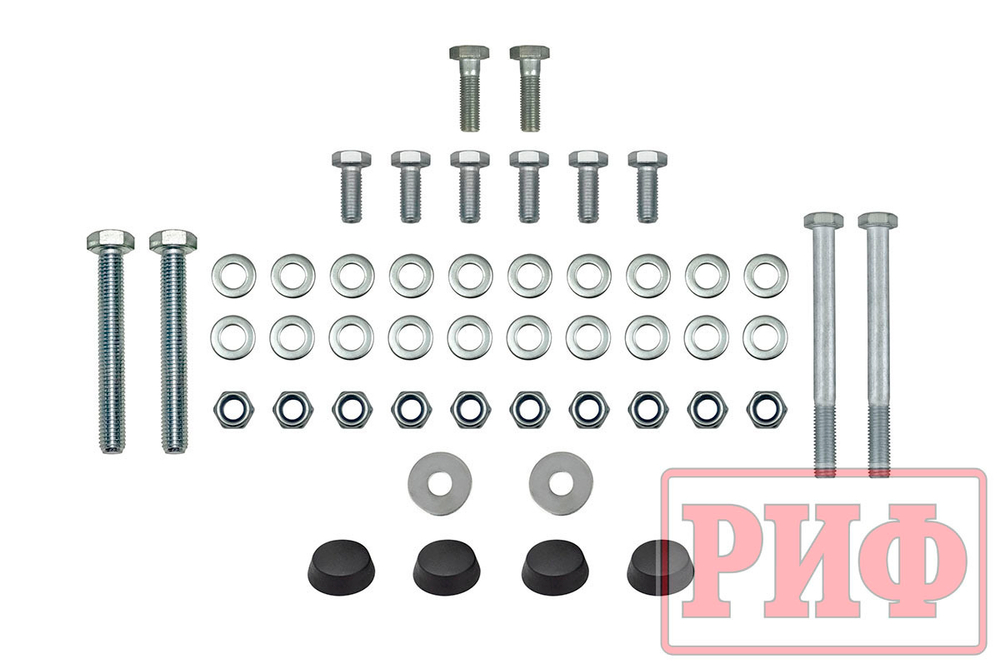 Бампер силовой задний/защита штатного бампера Lada Niva Travel с возможностью установки фаркопа РИФ