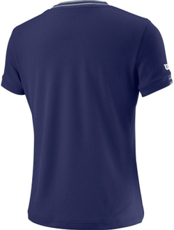 Футболка для девочки теннисная Wilson G Team V-Neck - небесный