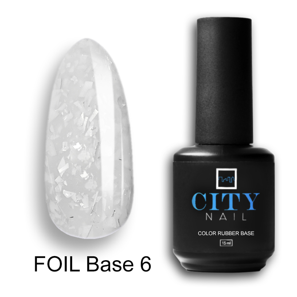 CITY-NAIL FOIL Base c поталью 15мл №6