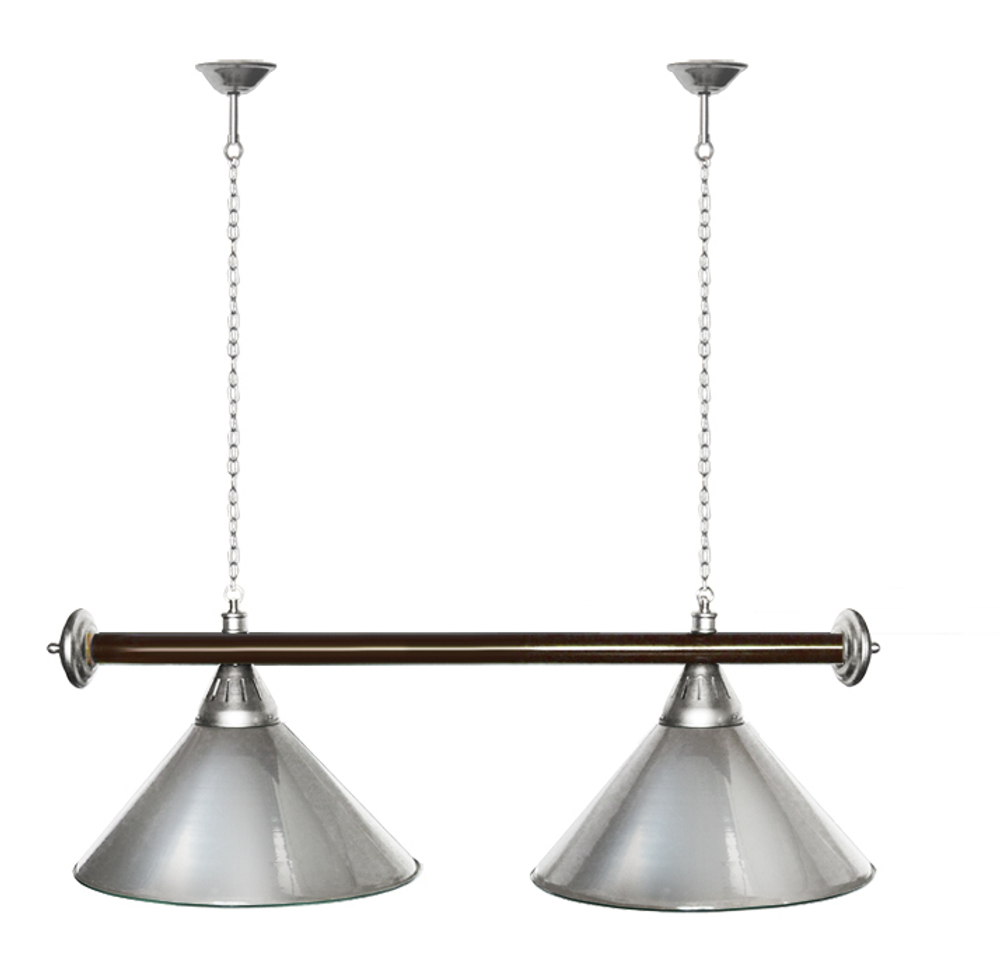 Лампа STARTBILLIARDS 2 пл. (плафоны зеленые,штанга зеленая,фурнитура золото)