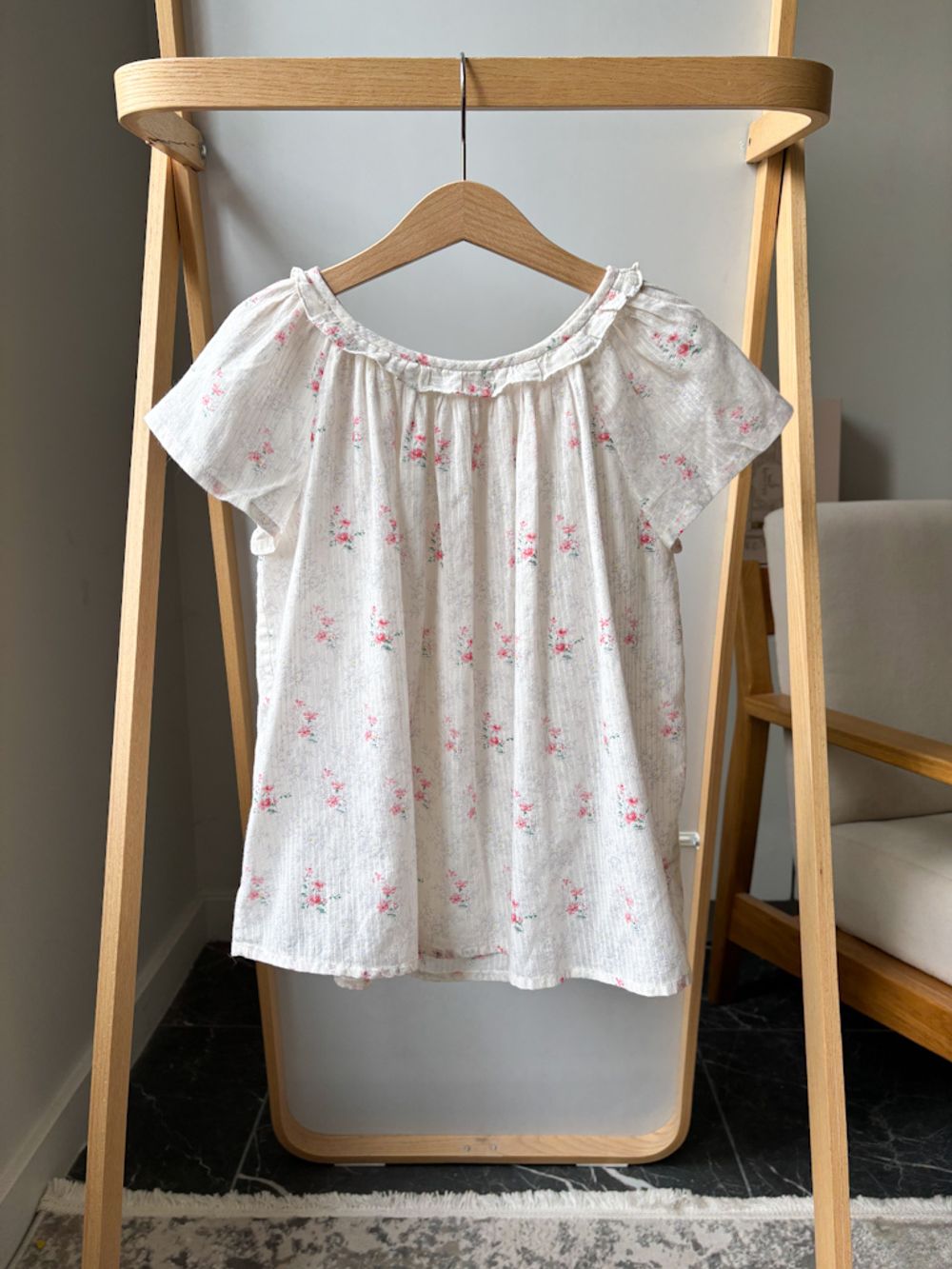 Хлопковая блузка Bonpoint, 128