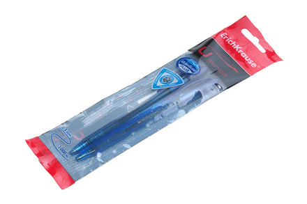 Ручка шариковая U-208 Original Matic Ultra Glide Technology Erich Krause автоматическая синяя 0.7мм корпус синий пластиковый 2шт/упак цена за шт