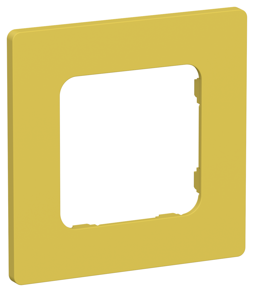 FLITE Рамка 1-местная РУ-1-К-ФлЖК желтый карри IEK