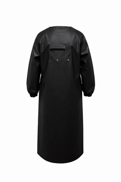 Фартук влагозащитный с рукавом с карманом (Oxford 900D PU 5000, Черный)