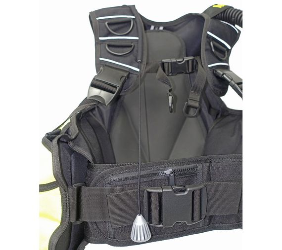 Жилет-компенсатор BCD Sopras Sub Divecenter черный/желтый