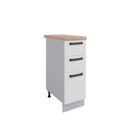 Кухня Модуль СЯШ 300 Ройс Белый Скин