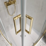 Душевой уголок BelBagno Luce A-2-80-C-ORO 80x80 стекло прозрачное/профиль золото