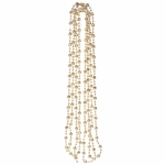 Бусы на елку 2,5м «Шарик Дискобол» d-5мм, Шампань