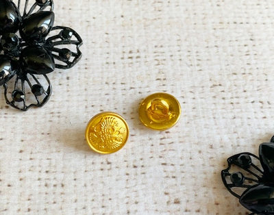 Пуговицы с гербом, металл на ножке, d 14 мм