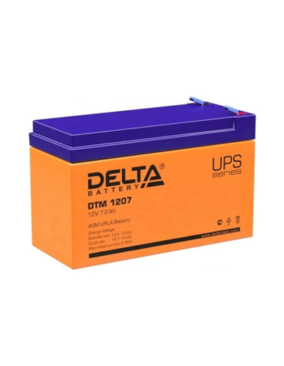 Delta DTM 1207  (7,2 А\ч, 12В) свинцово- кислотный аккумулятор
