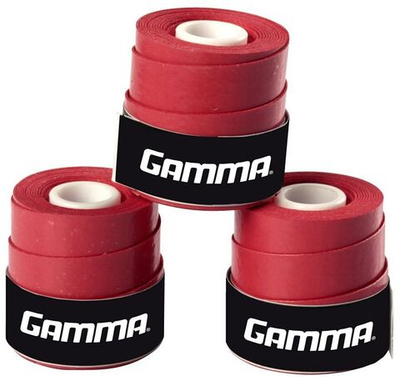 Теннисные намотки Gamma Grip 2 Overgrip red 3P
