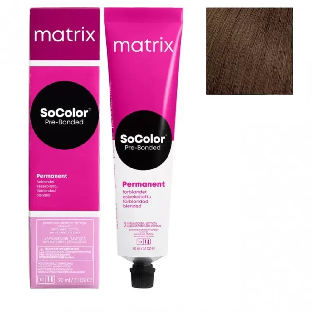 Matrix SoColor Pre-Bonded 6N Темный блонд натуральный, 90мл