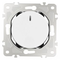 Выключатель одноклавишный с подсветкой без рамки Arte Milano 202 202.31-1.white