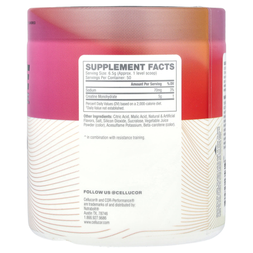 C4 / Cellucor, COR-Performance®, креатин, фруктовый пунш, 325 г (11,5 унции)