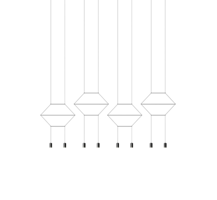 Потолочный дизайнерский светильник  Wireflow 0334 by Vibia