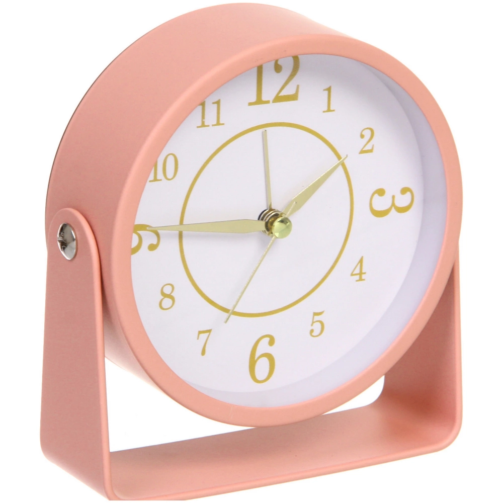 Будильник «GLORIA» 11*4см розовый