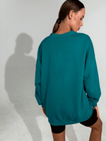 Свитшот женский оверсайз хлопок толстовка с начесом