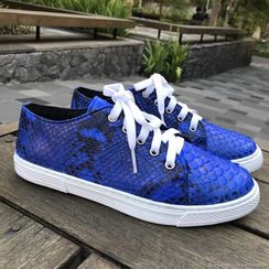 Кеды из кожи питона SH-143