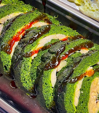 Рулет куриный со шпинатом