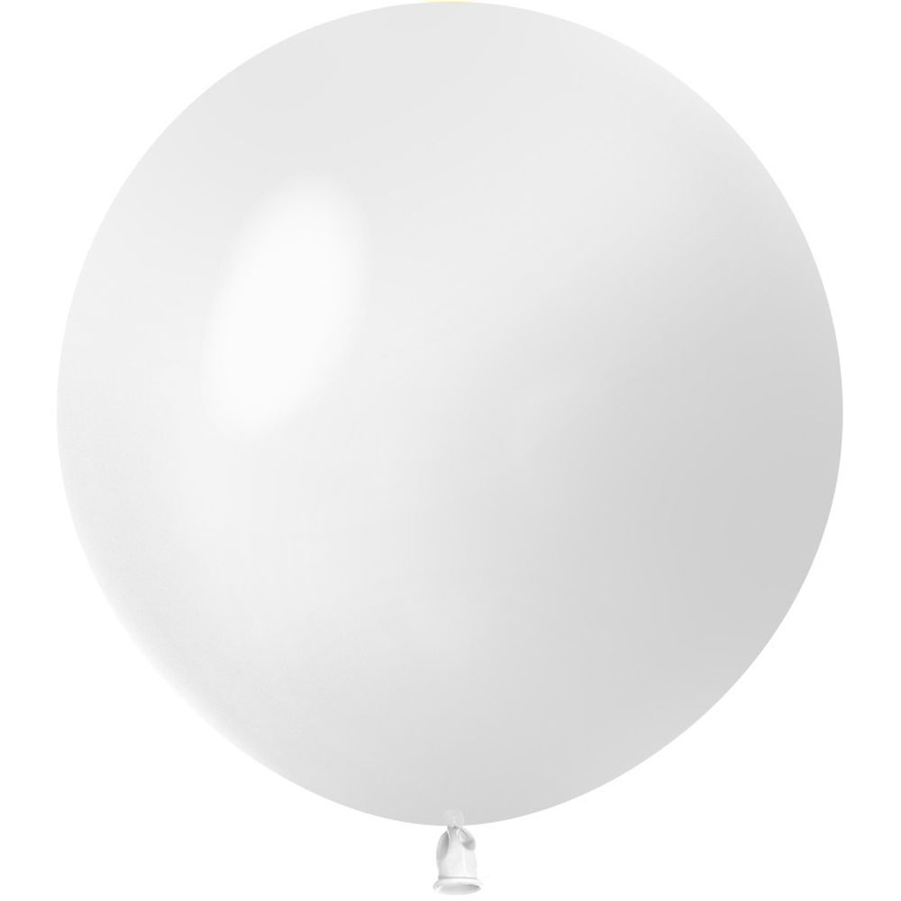 Шар (24''/61 см) Белый, пастель, 3 шт.