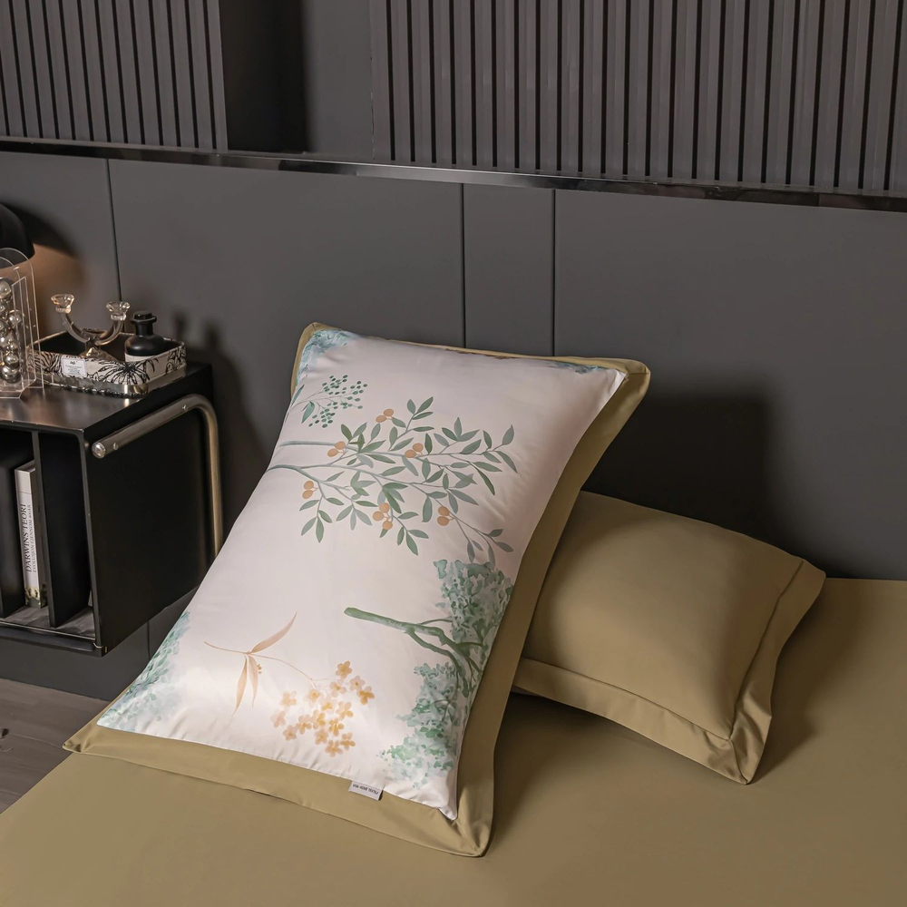 Комплект постельного белья Сатин Magic Sleep на резинке MSR004, Евро