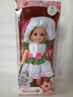 Кукла Весна "Элла 16" озвученная, закрывает глаза, высота 35 см, с аксессуарами, пластик, текстиль, арт. В945/0