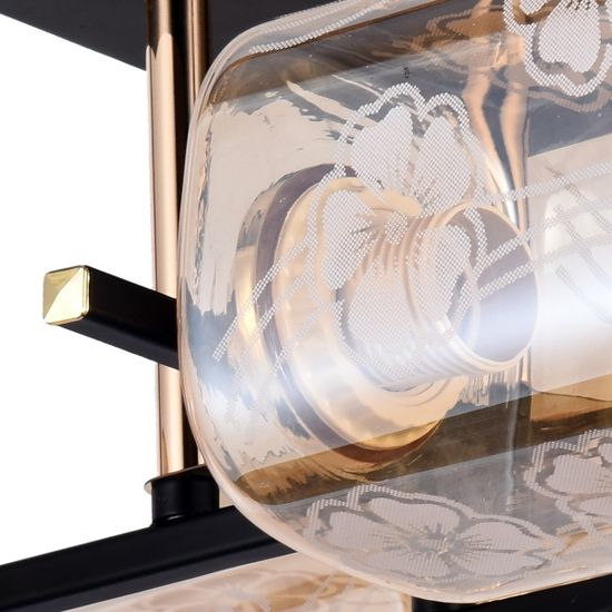 Люстра потолочная Reluce E27 72108-0.3-04 BK+FGD