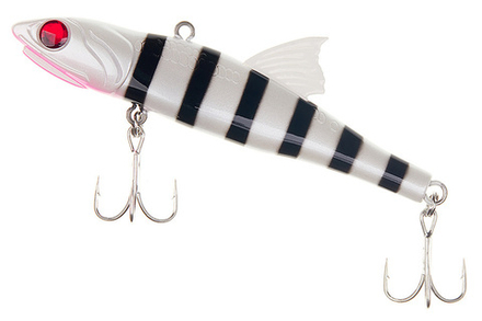Воблер LITTLE JACK Forma Adict 100mm, цвет #Zebra milk black