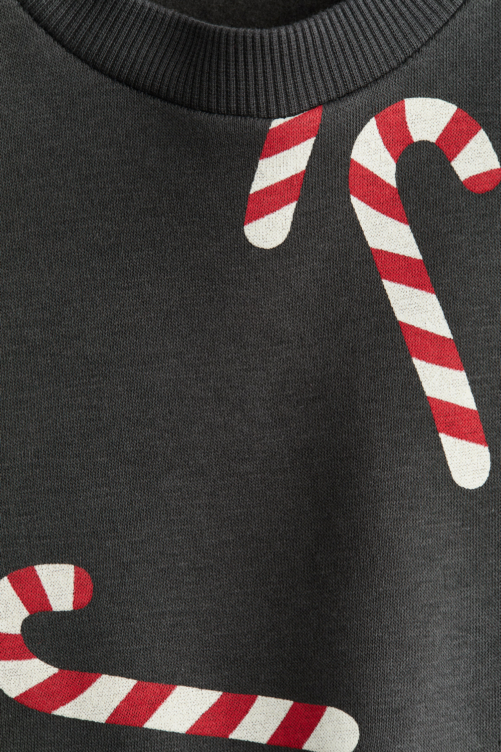 H&M Толстовка с принтом, темно-серый