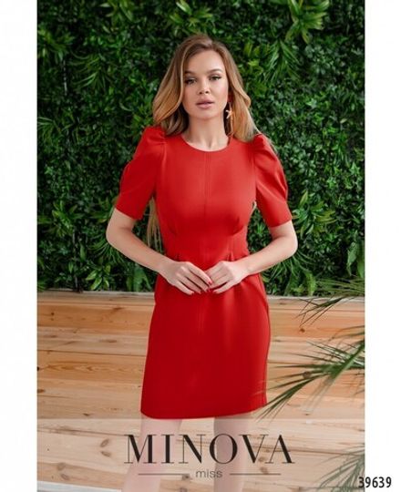 Платье 1066-красный Minova Фото 2