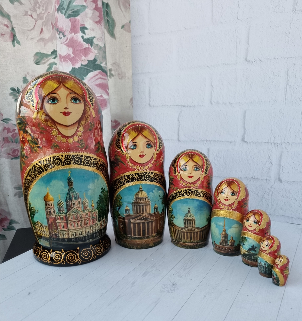Матрешка "Санкт-Петербург" 7 мест
