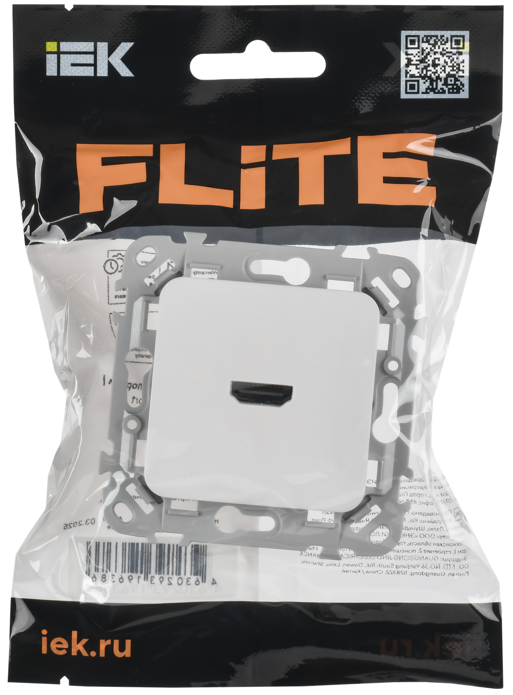FLITE Розетка HDMI РШДМА-ФлБ белый IEK